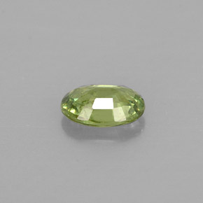 Demantoid Garnet Gemstone in 6 x 4.3 mm Size for Sale, Demantoid Garnet Stone in Golden Green Color