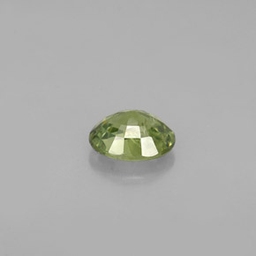 Demantoid Garnet Gemstone in 5.8 x 4.6 mm Size for Sale, Demantoid Garnet Stone in Golden Green Color