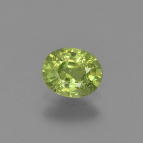 Verde medio Granate Demantoide Gema - 0.5ct Forma ovalada (ID: 234743)