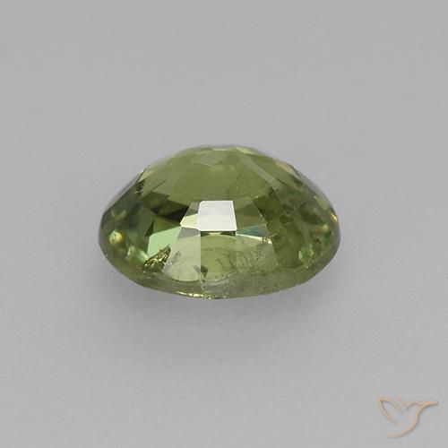 Demantoid Garnet Gemstone in 5.1 x 4.1 mm Size for Sale, Demantoid Garnet Stone in Light Green Color