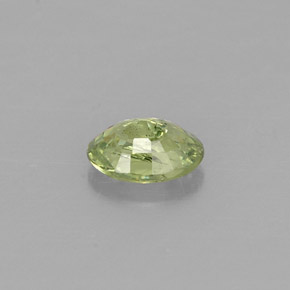 Demantoid Garnet Gemstone in 4.9 x 3.6 mm Size for Sale, Demantoid Garnet Stone in Golden Green Color