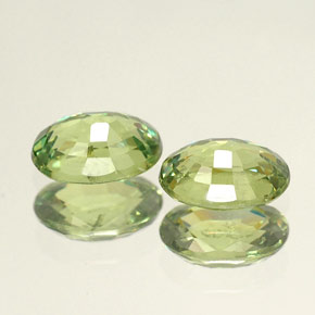 Demantoid Garnet Gemstone in 6.2 x 4.2 mm Size for Sale, Demantoid Garnet Stone in Golden Green Color