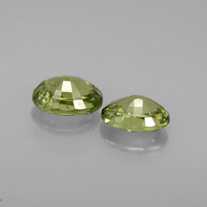 Demantoid Garnet Gemstone in 6 x 4 mm (calibrated) Size for Sale, Demantoid Garnet Stone in Golden Green Color