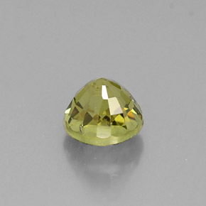 Demantoid Garnet Gemstone in 4.6 mm Size for Sale, Demantoid Garnet Stone in Golden Green Color