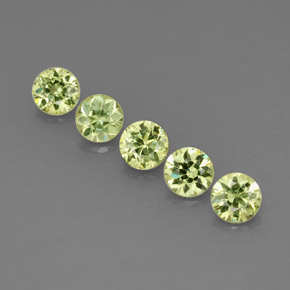 0.83 ct Green Demantoid Garnet Gemstone, Demantoid Garnet Gem in Diamond-Cut Shape for Sale.
