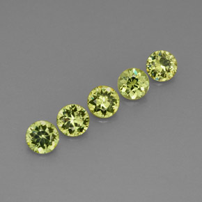 0.72 ct Green Demantoid Garnet Stone, Natural Demantoid Garnet in Diamond-Cut Shape for Sale