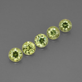 0.77 ct Green Demantoid Garnet Stone, Natural Demantoid Garnet in Diamond-Cut Shape for Sale