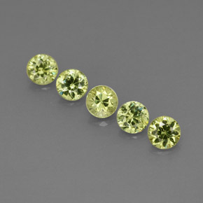 0.67 ct Green Demantoid Garnet Gemstone, Demantoid Garnet Gem in Diamond-Cut Shape for Sale.