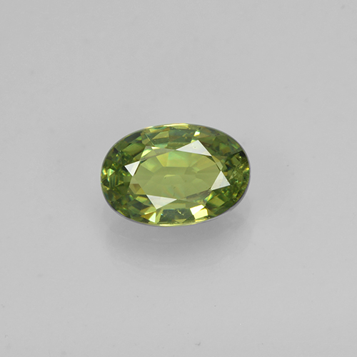 Waldgrün Demantoid-Granat Edelstein - 0.5ct Oval facettiert (ID: 240558)