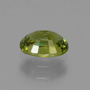 Demantoid Garnet Gemstone in 6 x 4.3 mm Size for Sale, Demantoid Garnet Stone in Golden Green Color