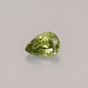 0.50 ct Green Demantoid Garnet Gemstone, Demantoid Garnet Gem in Oval Facet Shape for Sale.