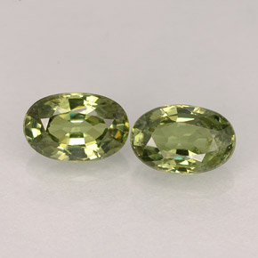 1.13 ct Green Demantoid Garnet Gemstone, Demantoid Garnet Gem in Oval Facet Shape for Sale.