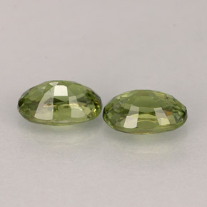 Demantoid Garnet Gemstone in 6 x 4 mm (calibrated) Size for Sale, Demantoid Garnet Stone in Golden Green Color