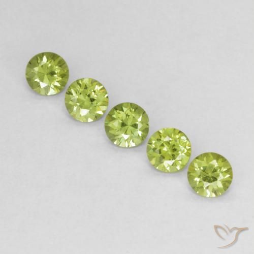0.79ctw Natural Lively Green Demantoid Garnet, Round, VS