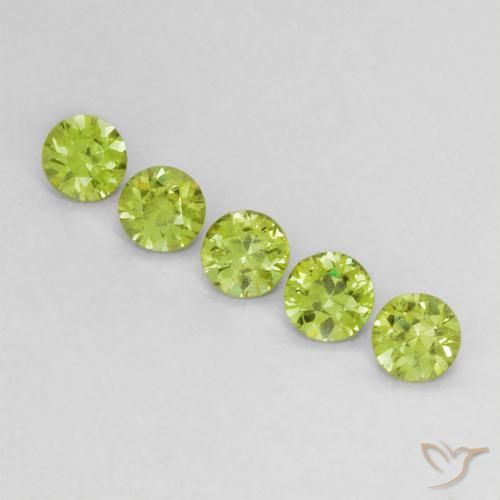 0.73ctw Natural Lively Green Demantoid Garnet, Round, VS