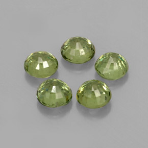 Demantoid Garnet Gemstone in 4.2 mm Size for Sale, Demantoid Garnet Stone in Green Color