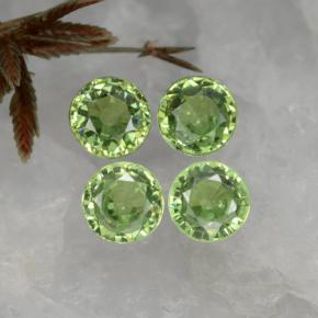 1.5ct Round Facet Green Demantoid Garnet for sale thumb image of 1.5ct Round Facet Green Demantoid Garnet (ID: 261304)