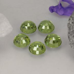 Demantoid Garnet Gemstones in 4.3 mm Size for Sale, Demantoid Garnet Stones in Green Color