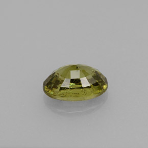 Demantoid Garnet Gemstone in 6.2 x 4.2 mm Size for Sale, Demantoid Garnet Stone in Greenish Golden Color