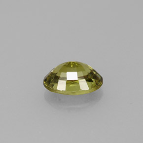 Demantoid Garnet Gemstone in 6 x 4.2 mm Size for Sale, Demantoid Garnet Stone in Golden Green Color