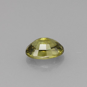 Demantoid Garnet Gemstone in 6.1 x 4.3 mm Size for Sale, Demantoid Garnet Stone in Golden Green Color