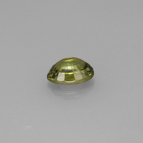 Demantoid Garnet Gemstone in 6.1 x 4.3 mm Size for Sale, Demantoid Garnet Stone in Golden Green Color