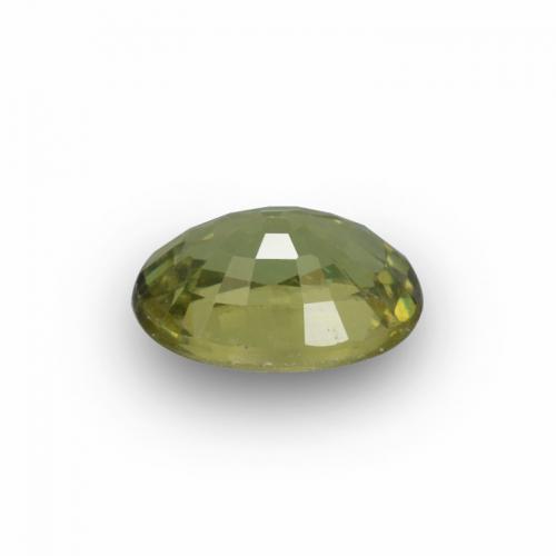 Demantoid Garnet Gemstone in 6.1 x 4.3 mm Size for Sale, Demantoid Garnet Stone in Golden Green Color
