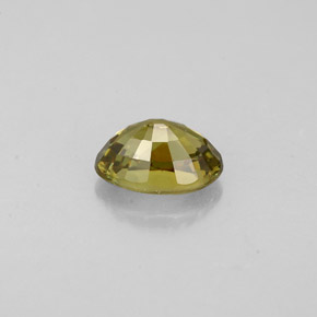 Demantoid Garnet Gemstone in 6.3 x 4.2 mm Size for Sale, Demantoid Garnet Stone in Golden Green Color