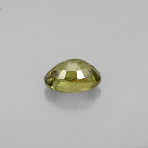 Demantoid Garnet Gemstone in 5.9 x 4.2 mm Size for Sale, Demantoid Garnet Stone in Golden Green Color