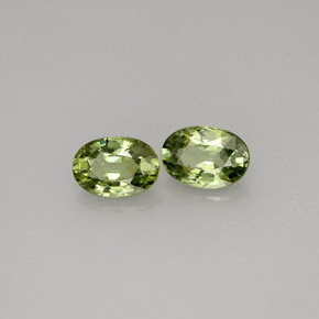 1.16 ct Green Demantoid Garnet Stone, Natural Demantoid Garnet in Oval Facet Shape for Sale