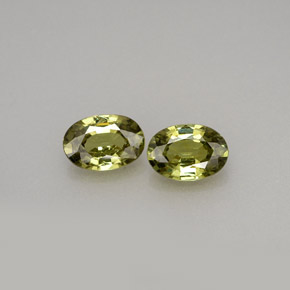 1.14 ct Green Demantoid Garnet Gemstone, Demantoid Garnet Gem in Oval Facet Shape for Sale.