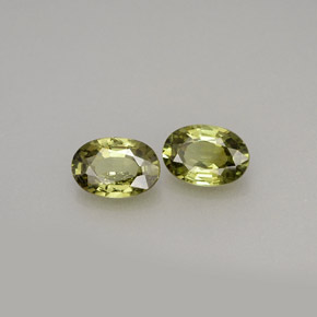 1.14 ct Green Demantoid Garnet Stone, Natural Demantoid Garnet in Oval Facet Shape for Sale