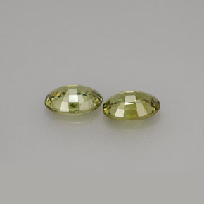 Demantoid Garnet Gemstone in 6 x 4.2 mm Size for Sale, Demantoid Garnet Stone in Golden Green Color