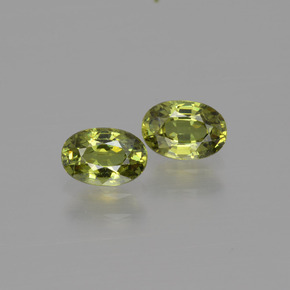 1.13 ct Green Demantoid Garnet Gemstone, Demantoid Garnet Gem in Oval Facet Shape for Sale.