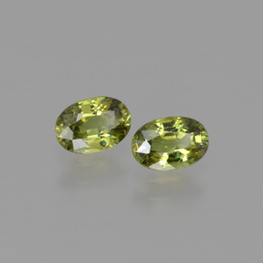 1.13 ct Green Demantoid Garnet Stone, Natural Demantoid Garnet in Oval Facet Shape for Sale