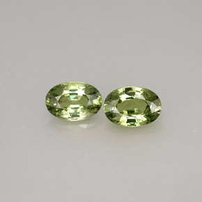 1.15 ct Green Demantoid Garnet Gemstone, Demantoid Garnet Gem in Oval Facet Shape for Sale.