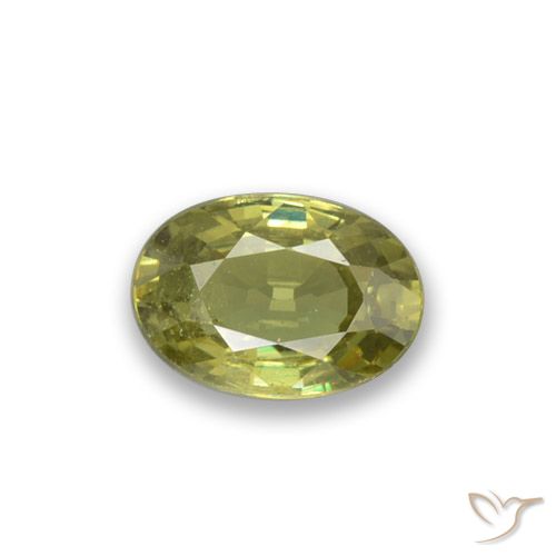 0.53 ct Oval Cut Demantoid Garnet, 5.8 x 4 mm From Namibia, Photo A