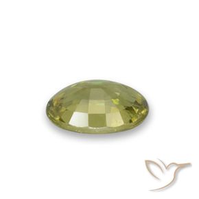 Demantoid Garnet Gemstone in 6 x 4 mm (calibrated) Size for Sale, Demantoid Garnet Stone in Light Earthy Green Color