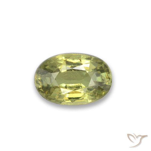 Grenat démantoïde taille ovale de 0,47 ct, 5,7 x 3,8 mm de Namibie, Photo A