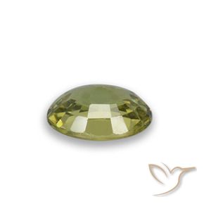 Demantoid Garnet Gemstone in 6 x 4 mm (calibrated) Size for Sale, Demantoid Garnet Stone in Medium Yellow Color