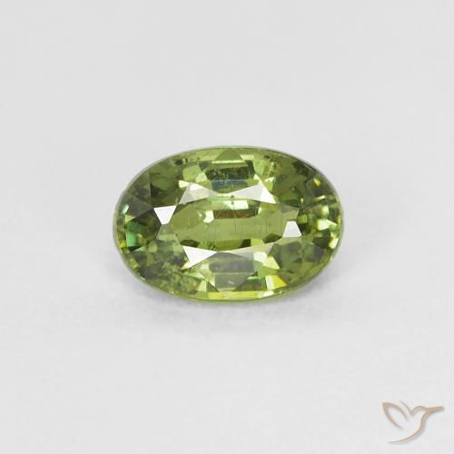 0.61ct Natural Yellowish Green Demantoid Garnet, Oval, VS