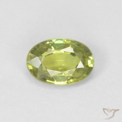 0.55ct Natural Warm Earthy Green Demantoid Garnet, Oval, VVS-VS