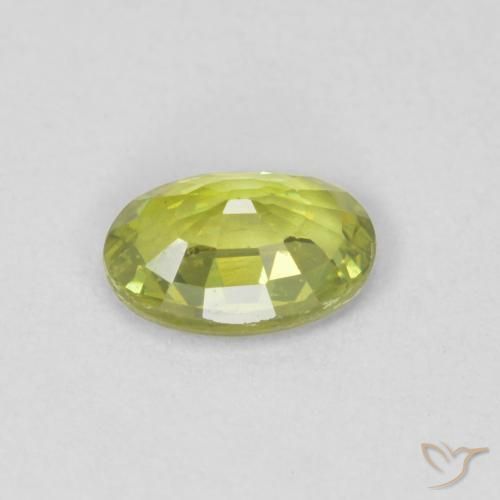Demantoid Garnet Gemstone in 6 x 4 mm (calibrated) Size for Sale, Demantoid Garnet Stone in Warm Earthy Green Color