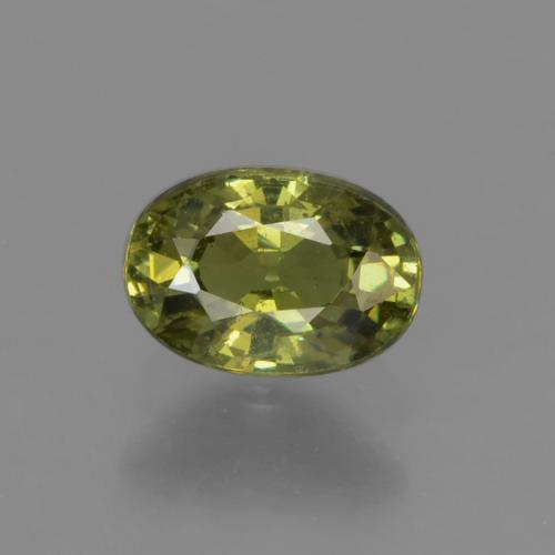 Warmes Grün Demantoid-Granat Edelstein - 0.6ct Oval facettiert (ID: 276518)