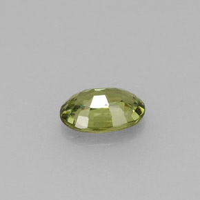 Demantoid Garnet Gemstone in 6.1 x 4.2 mm Size for Sale, Demantoid Garnet Stone in Golden Green Color