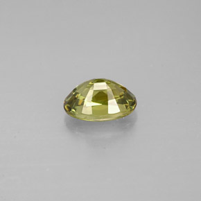 Demantoid Garnet Gemstone in 6.1 x 4.2 mm Size for Sale, Demantoid Garnet Stone in Golden Green Color