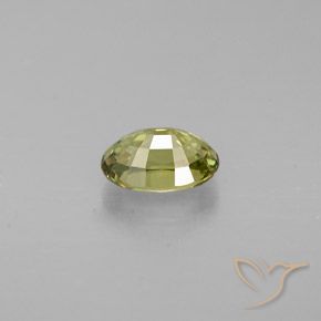 Demantoid Garnet Gemstone in 5.7 x 3.9 mm Size for Sale, Demantoid Garnet Stone in Medium Yellow Color