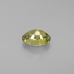 Demantoid Garnet Gemstone in 6 x 4.2 mm Size for Sale, Demantoid Garnet Stone in Golden Green Color