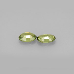 Demantoid Garnet Gemstone in 6 x 4 mm (calibrated) Size for Sale, Demantoid Garnet Stone in Golden Green Color