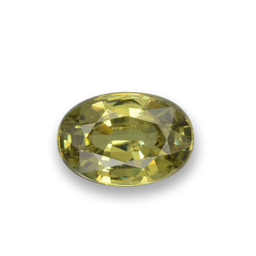 Verde cálido Granate Demantoide Gema - 0.6ct Forma ovalada (ID: 278817)
